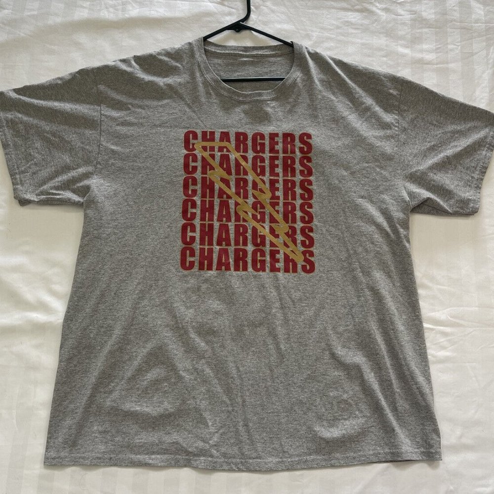 Los Angeles Chargers Mens Large Gray Short Sleeve Tee Shirt